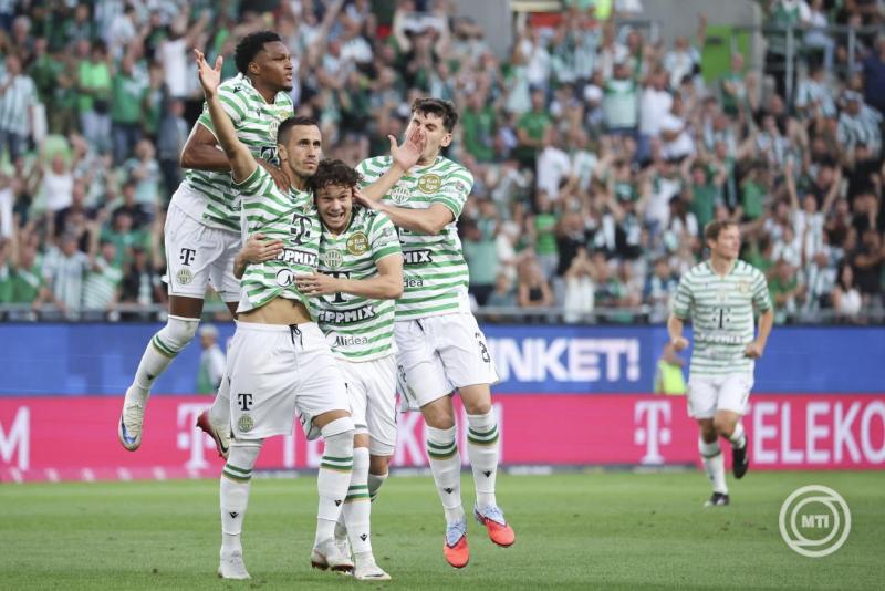 A magyar bajnok gólzáporos, 4–3-as meccsen biztosította részvételét a selejtező következő körében. | Fotó: MTI/ Hegedüs Róbert