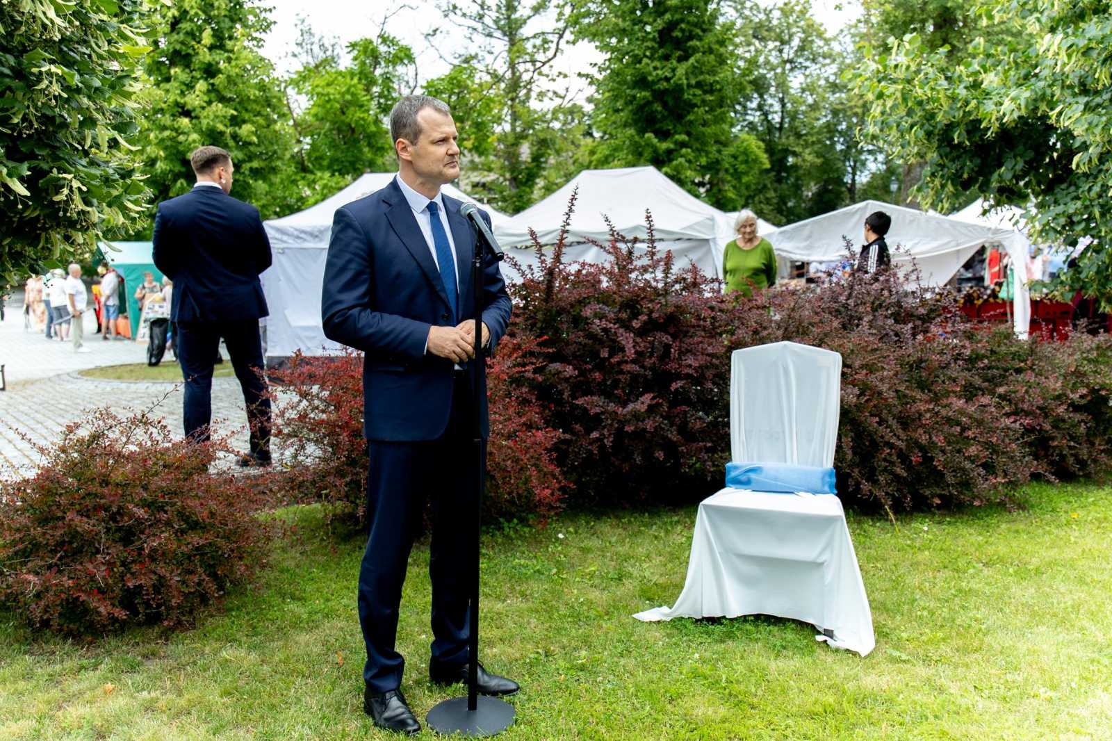 Üres maradt Paluckas széke Fotó: lrv.lt