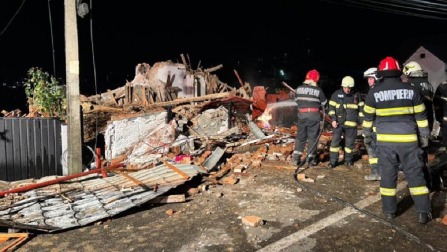 A robbanás zaja kilométerekre hallatszott | Fotó: Kolozs Megyei Katasztrófavédelmi Felügyelőség 