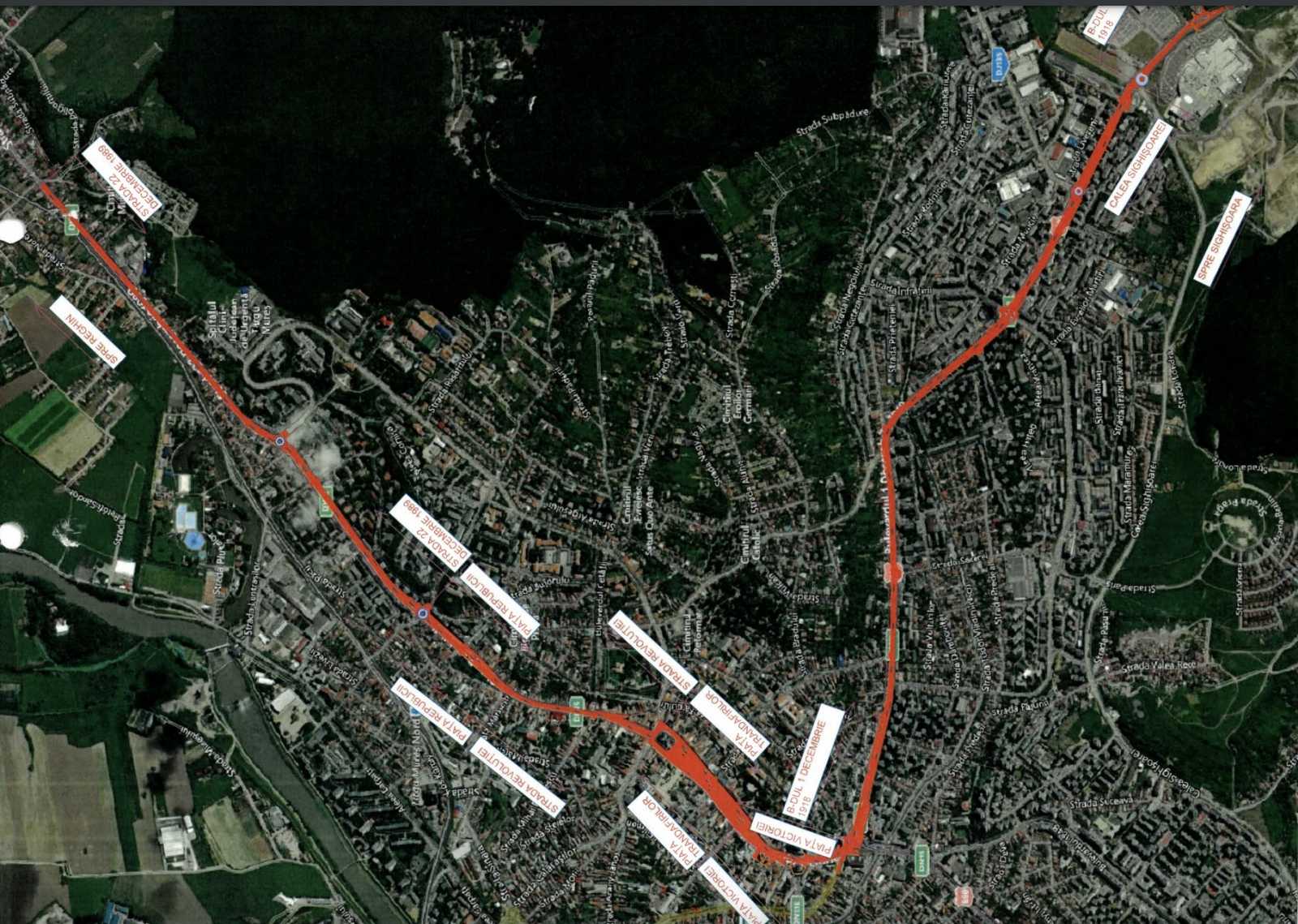 A Fortunától a Maros Mall-ig újjul meg a Hosszú utca (1918 December 1 sugárút) | Fotó: Marosvásárhelyi polgármesteri hivatal