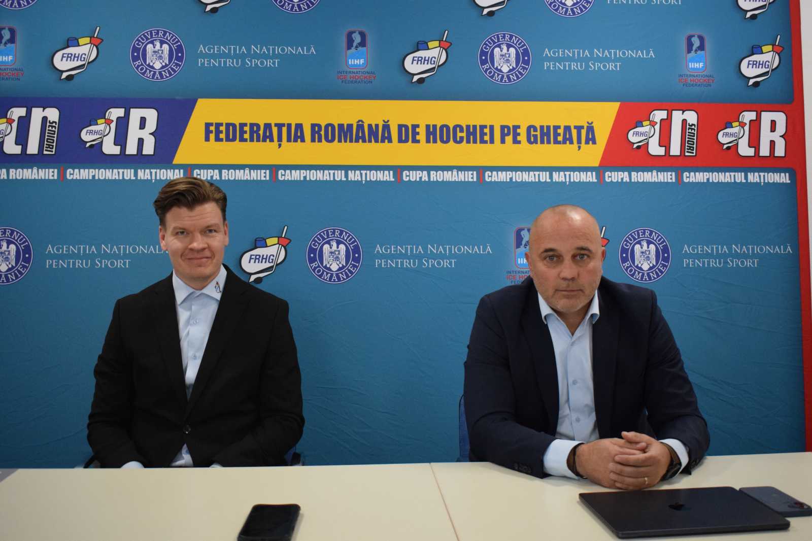 Markus Juurikkala és Nagy Attila | Fotó: Román Jégkorong-szövetség