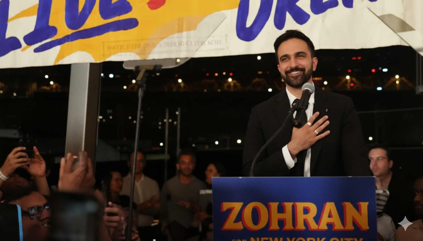 Az új polgármester | Fotó: Voice of Zohran Mamdani/Facebook