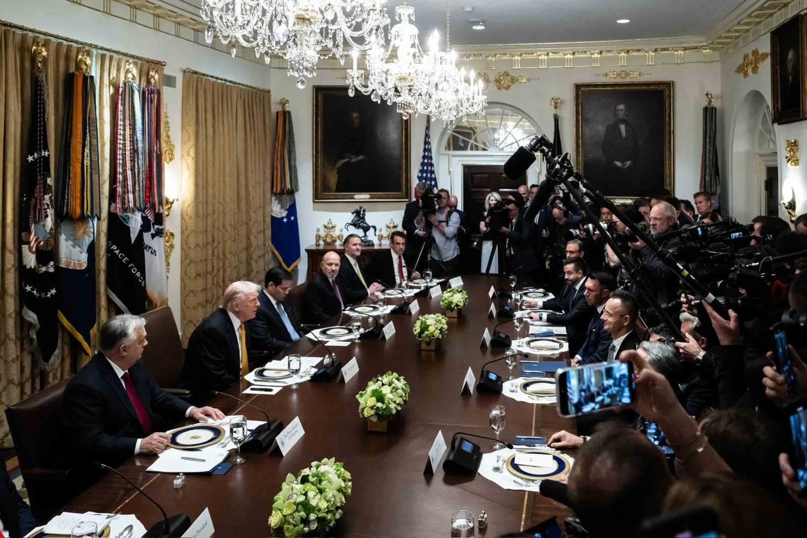 Orbán Viktor bejelentette azt is, hogy megállapodás született az amerikai féllel a nukleáris együttműködés kérdéseiről Fotó: Orbán Viktor Facebook oldala 