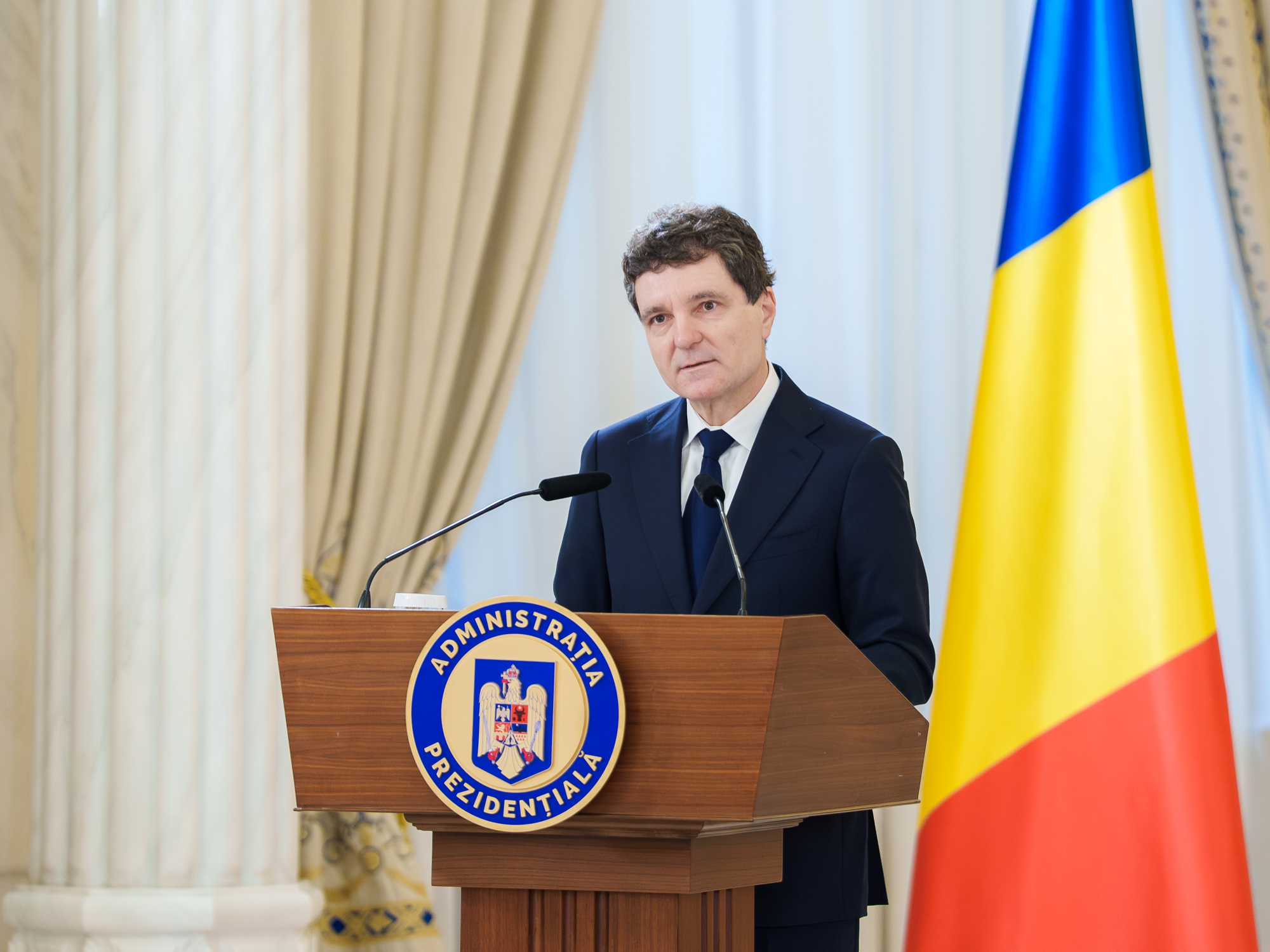 Az államfő hangsúlyozta, Németország Románia legfontosabb kereskedelmi partnere, és az első helyen áll a külföldi befektetők rangsorában Fotó: presidency.ro