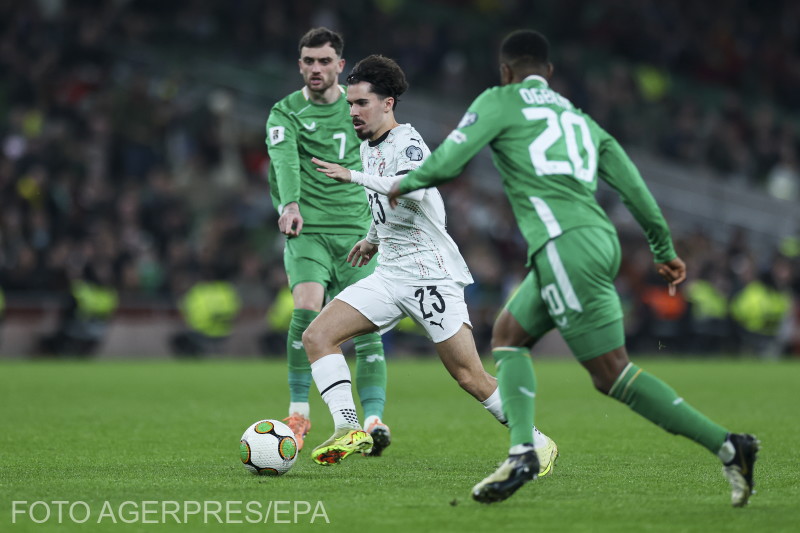 Parrott (7-es számú mezben) duplája révén óriási tétje lesz a budapesti meccsnek | Fotó: Agerpres/EPA