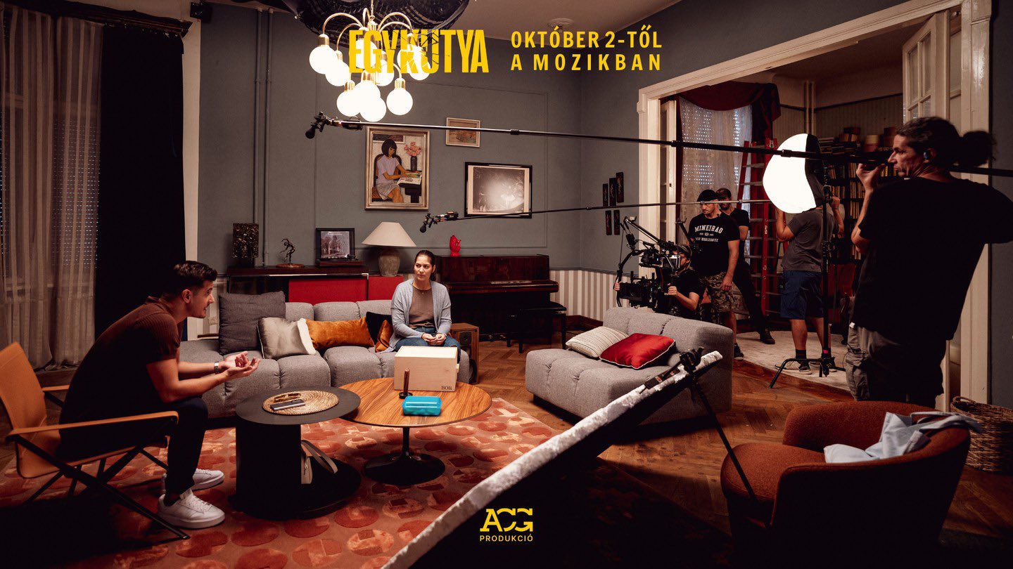 Részlet az Egykutya forgatásáról. Fotó: a film Facebook-oldala