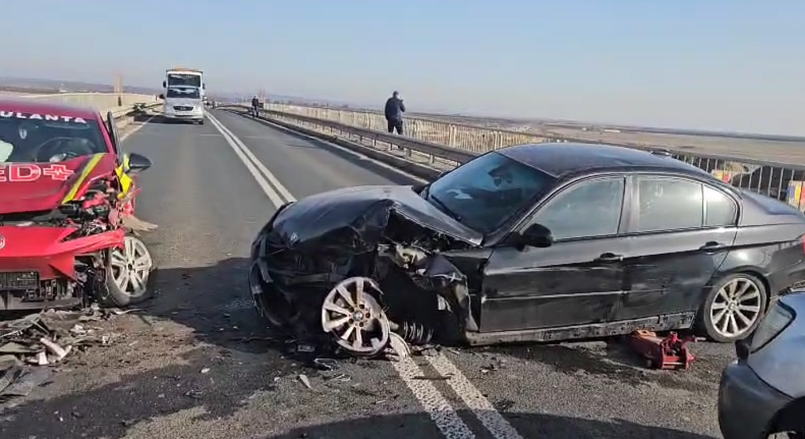 Baleset Temesvár közelében | Fotó: képernyőmentés