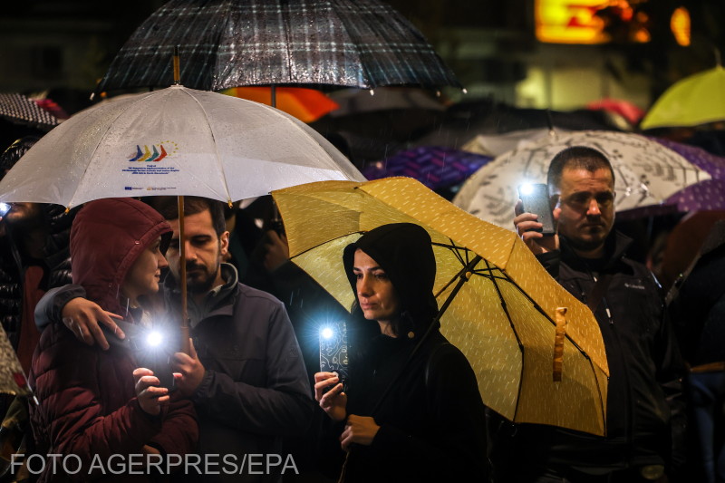 Tüntetés Észak-Macedóniában: A korrupció öl | Korábbi fotó: Agerpres