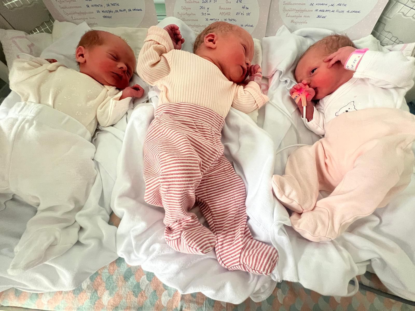 Petra, Alíz és Fanni jól vannak. | Fotó: Csíkszeredai Megyei Sürgősségi Kórház