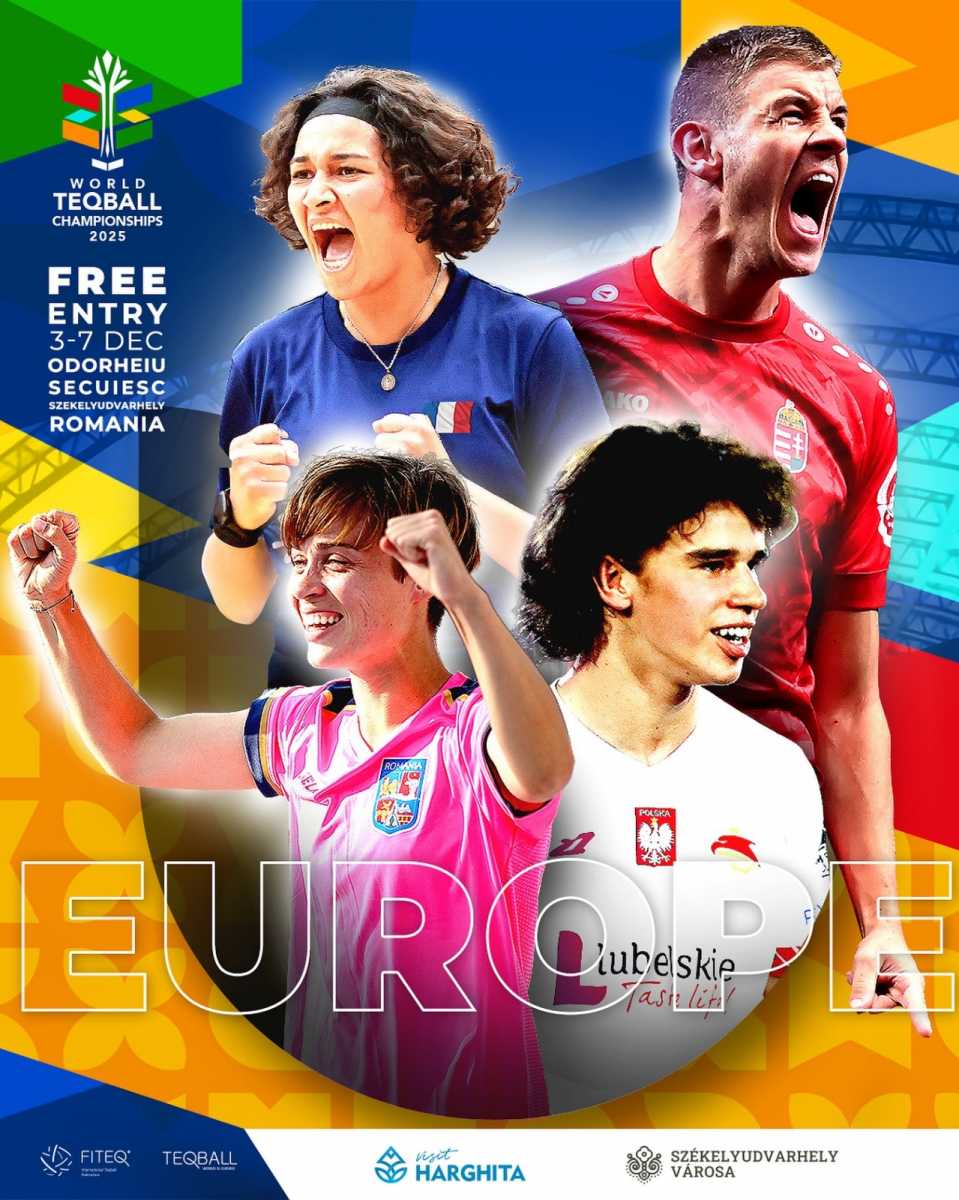 a Teqball-világbajnokság plakátja.