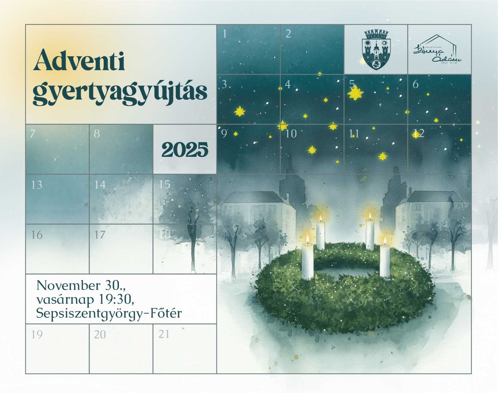 Az adventi közös gyertyagyújtást 2010 óta szervezik meg