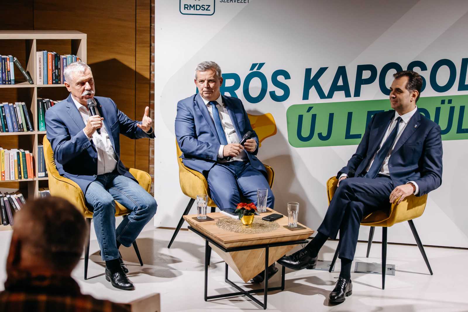 A háromszéki szervezet elnöke, az új városi elnök és az országos szervezet új stratégiai igazgatója | Fotó: Csulak Zoltán