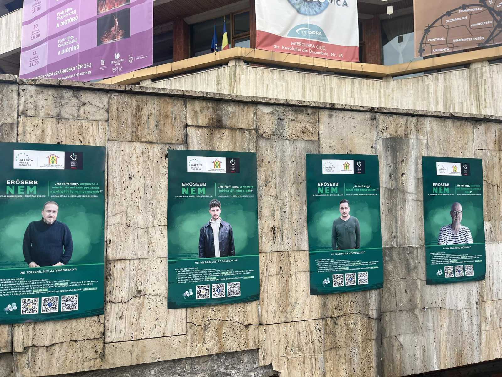 Plakátkampány az erőszak ellen.