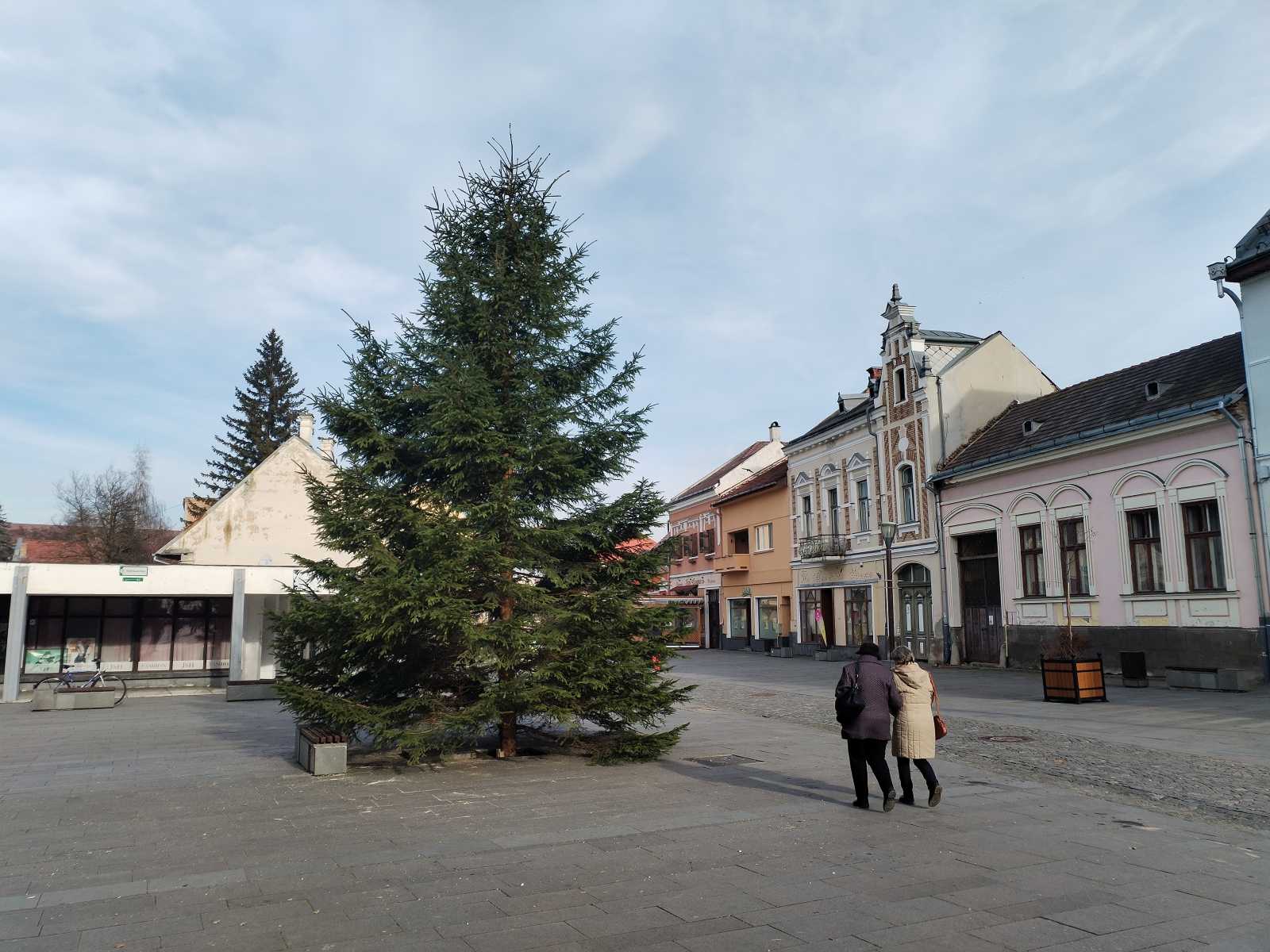 Új helyszínen állítják fel a betlehemes installációt.