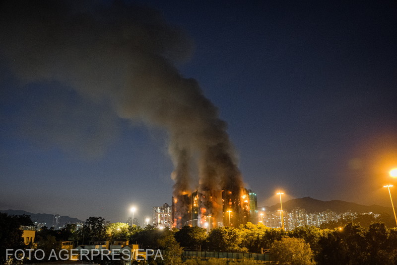 Így lángoltak az épületek. | Fotó: Agerpres