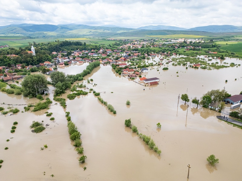 Idei árvíz a háromszéki Nagyborosnyón | Fotó: Kovászna Megye Tanácsa