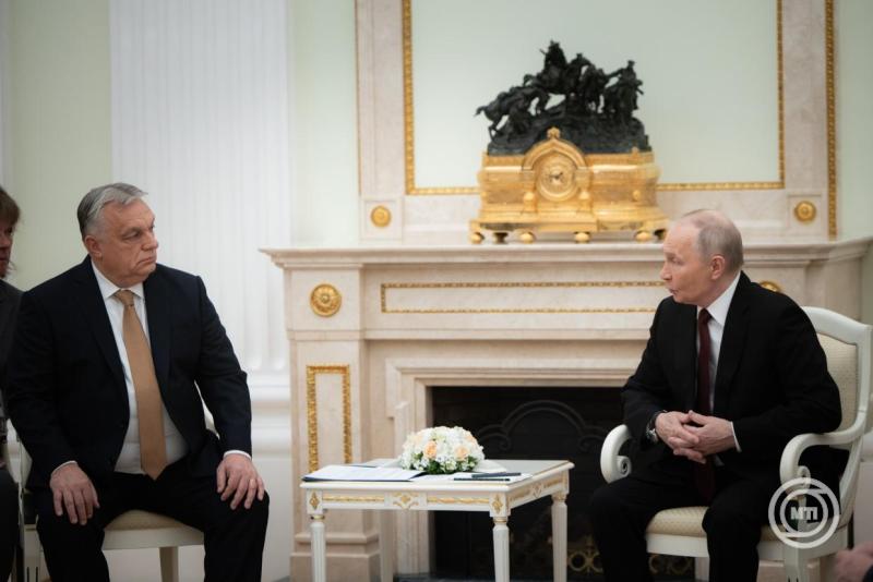 A találkozó sajtónyilvános részén a két vezető. | Fotó: MTI