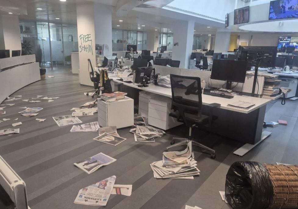 A La Stampa szerkesztősége | Fotó: Facebook/Lorenzo Tosa