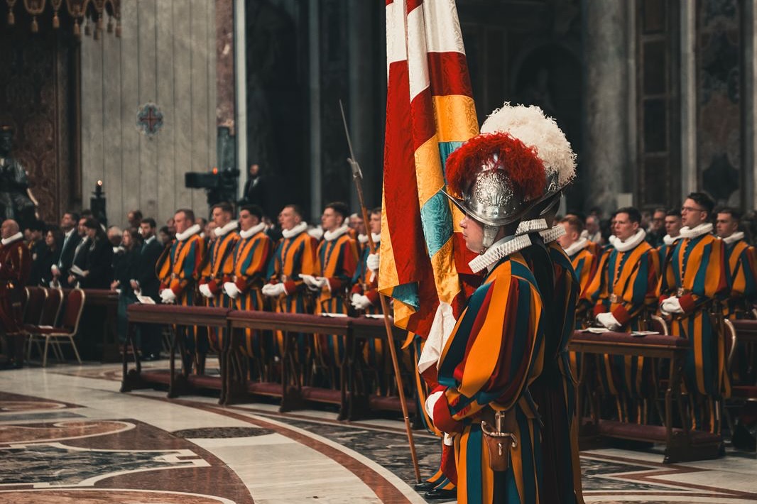 Az ünnepélyes eskütétel | Fotó: Facebook/Guardia Svizzera Pontificia