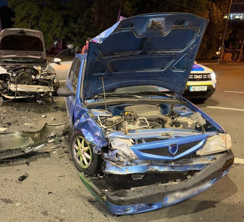Három szabályosan közlekedő autót ütött el | Fotó: Temes Megyei Rendőrség