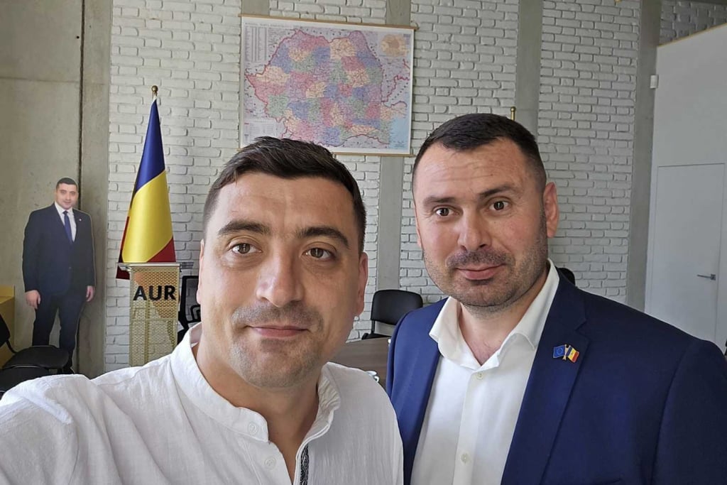 George Simion és Vasile Costiuc. Jóbarátok Fotó: Vasile Costiuc Facebook oldala