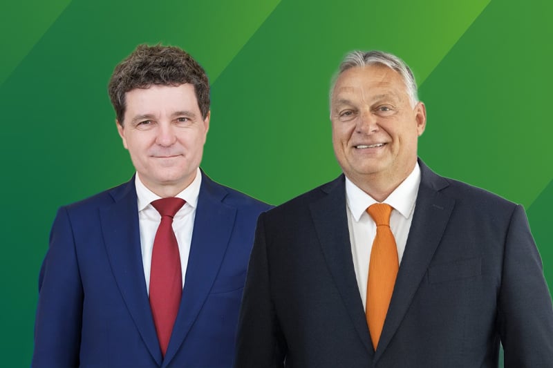 Orbán Viktor találkozik Nicușor Dannal | A fotó szerkesztett.