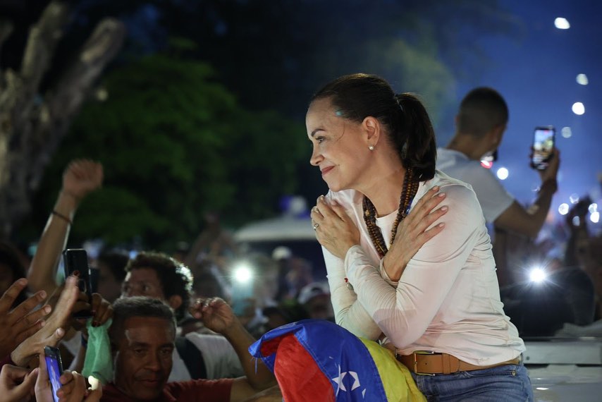 Elismerték a munkásságát | Fotó: Maria Corina Machado Facebook-oldala