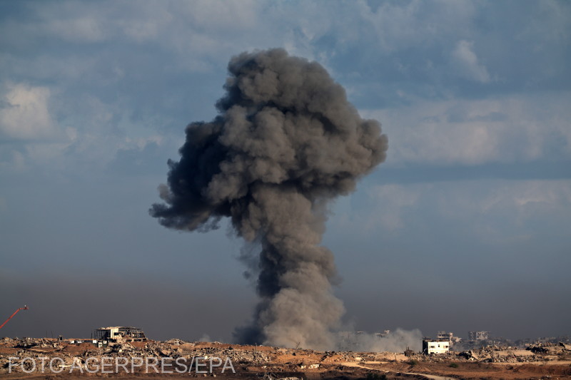 A Hamász két évvel ezelőtti támadására válaszul Izrael háborút indított Gázában, amelynek során több mint 66 000 ember halt meg, milliók kényszerültek elhagyni otthonukat, és a palesztin enklávé megsemmisült. | Fotó: Agerpres/EPA 
