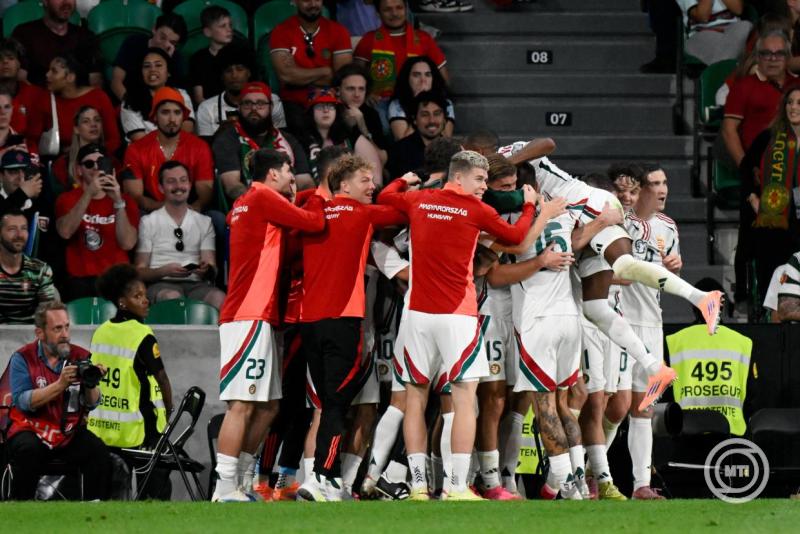 Nagy volt a magyar öröm Lisszabonban | Fotó: MTI/Szigetváry Zsolt