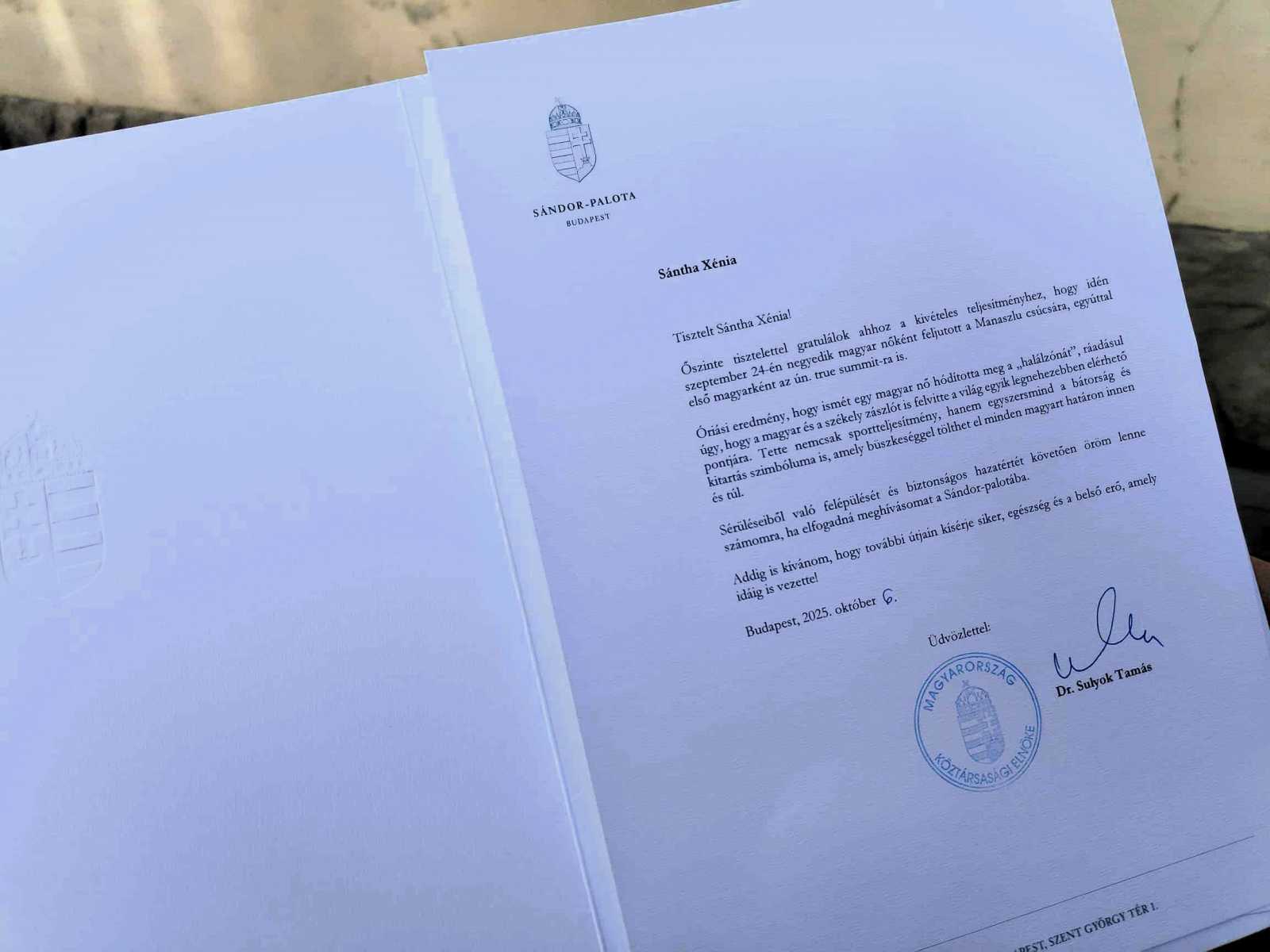 A magyar államfő is elismerte a csíkszeredai Sántha Xénia teljesítményét. Büszkeség. | Fotó: F.E.