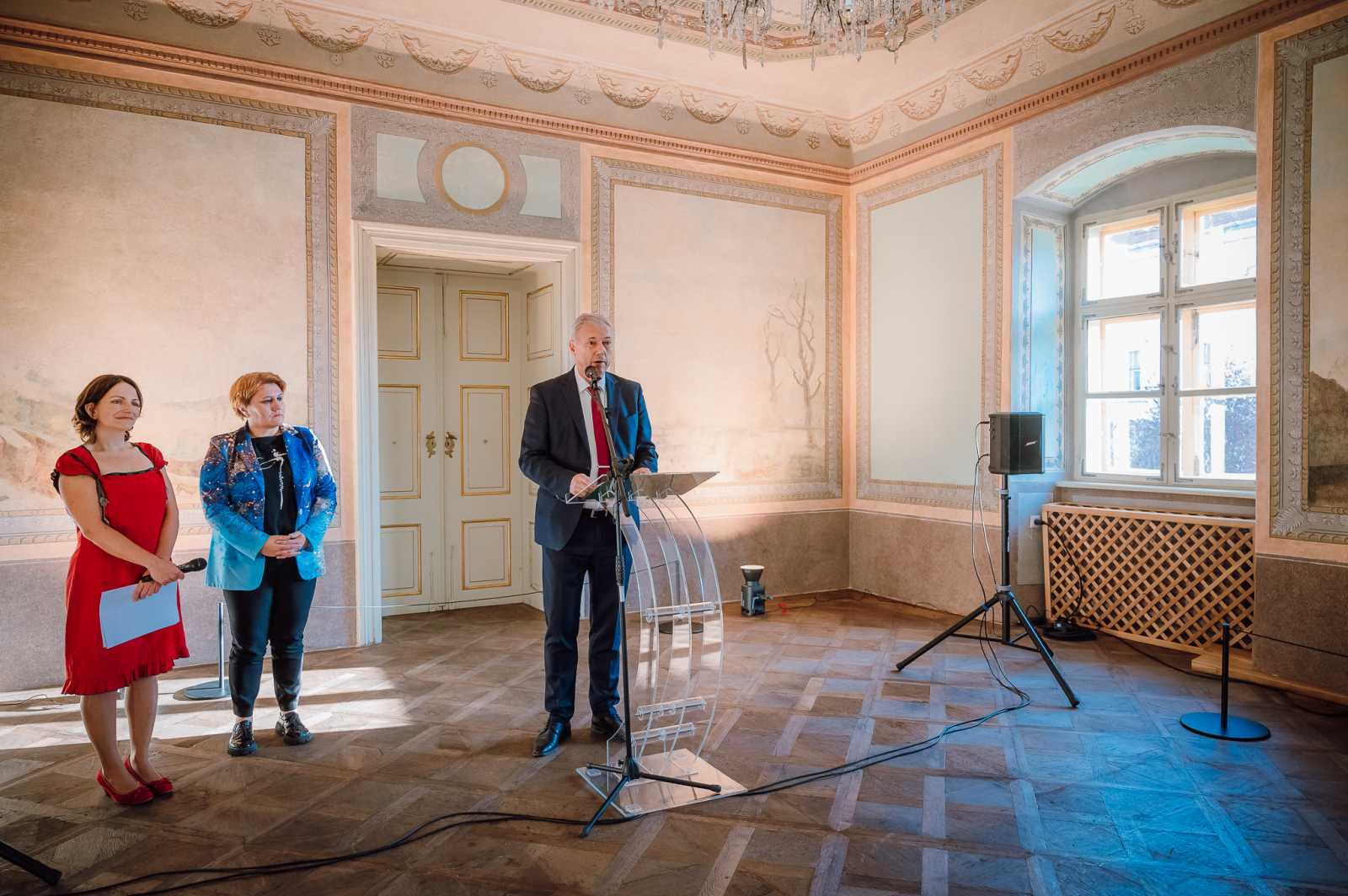 Péter Ferenc a Maros Megyei Tanács elnöke a megnyitón | Fotó: Facebook