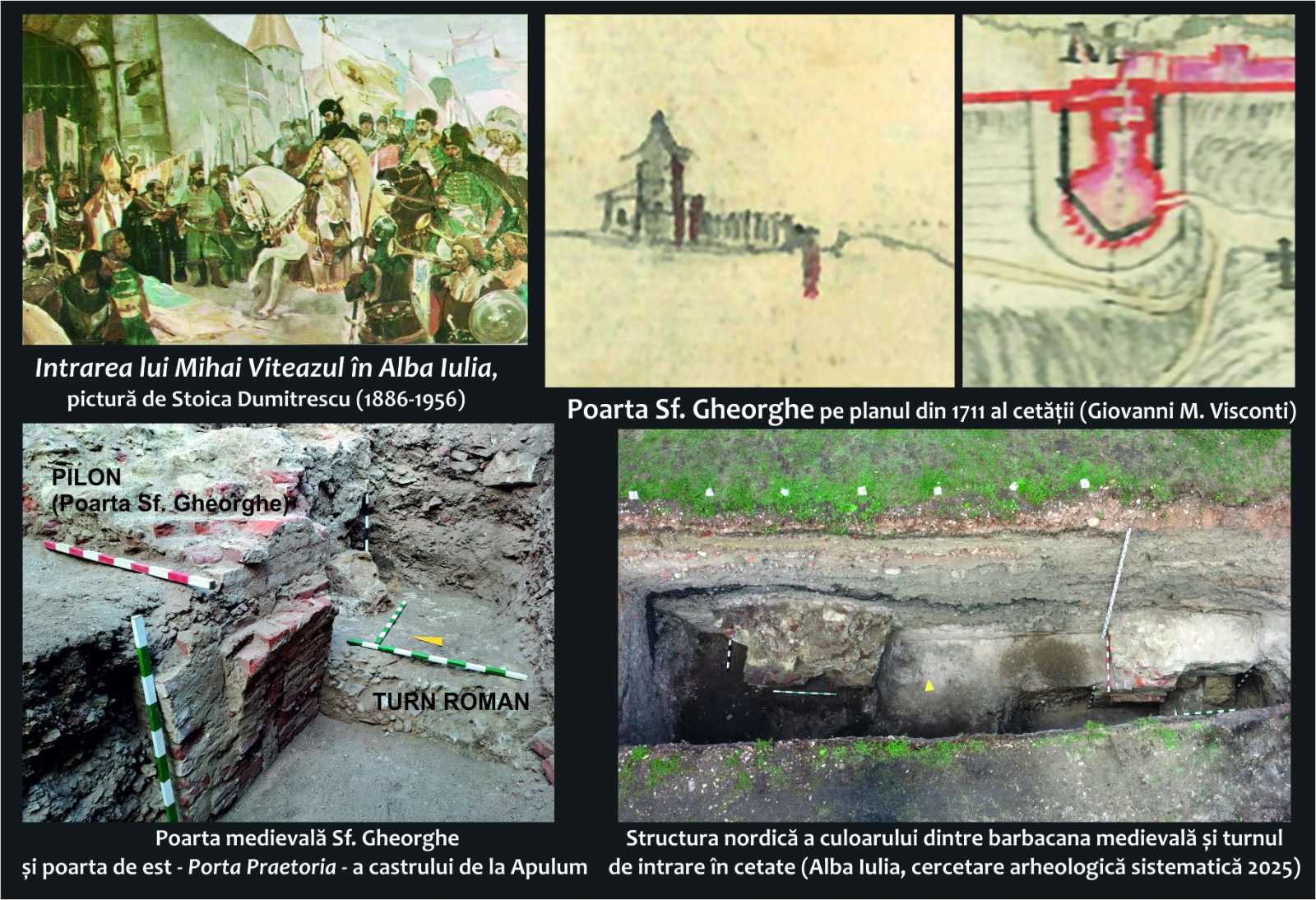 A Szent György-kapu romjainak feltárása folyamatban van | Fotó: Muzeul Național al Unirii Alba Iulia/Facebook