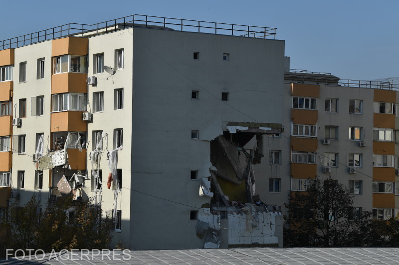 Erős robbanás történt egy lakóházban a bukaresti 5. kerület Rahova negyedében péntek reggel 9 óra körül. | Fotó: Agerpres