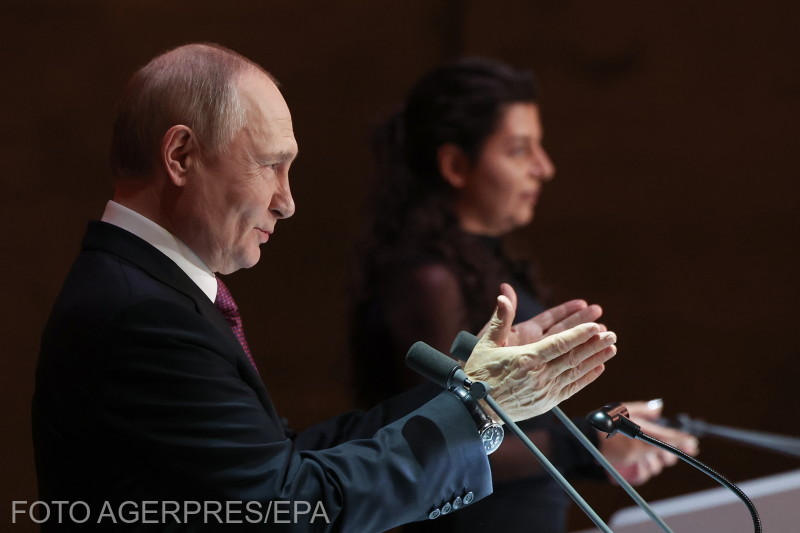 Putyint a Nemzetközi Büntetőbíróság háborús bűncselekményekkel is vádolja. | Fotó: Agerpres