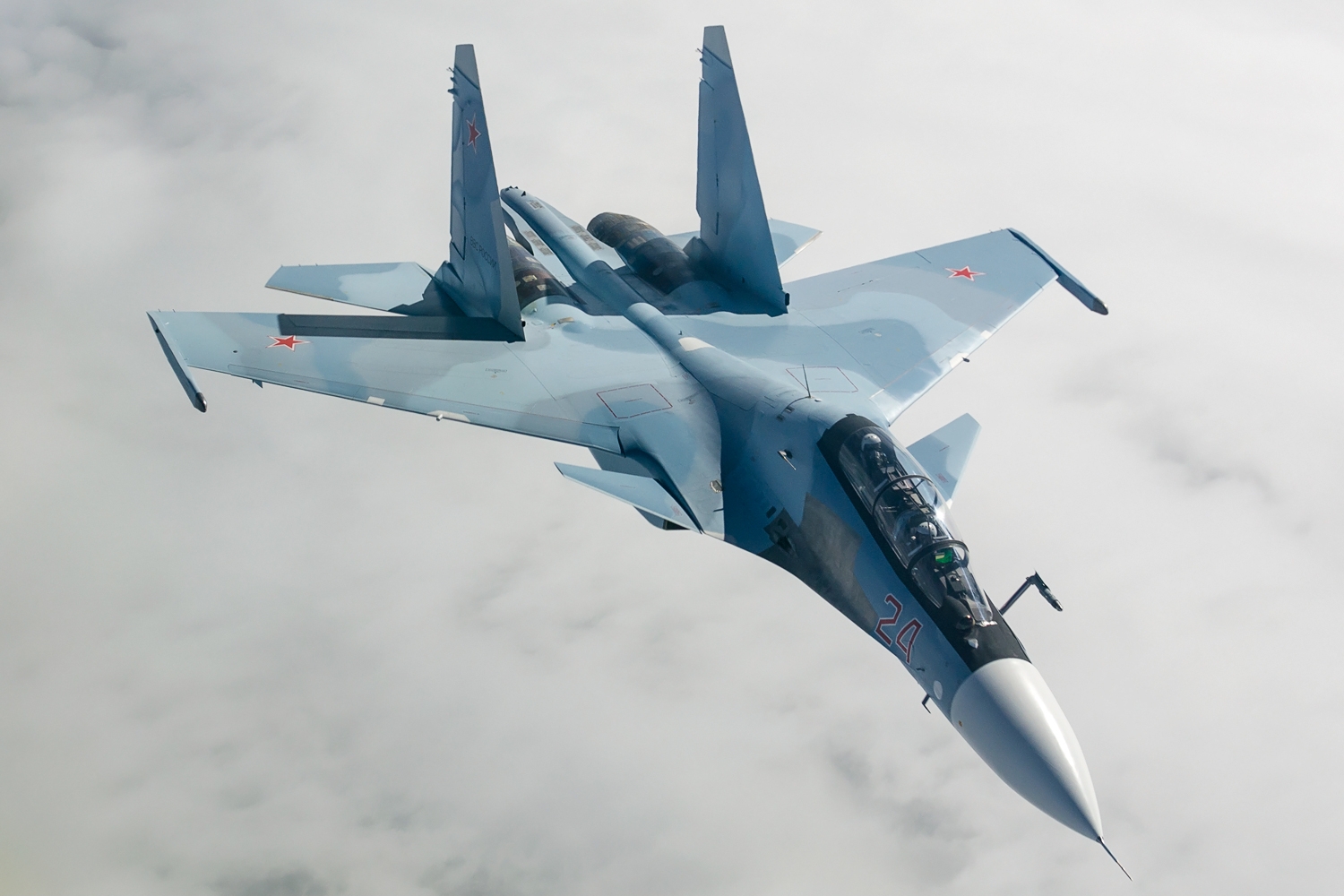 Egy Su-30SM repülés közben | Fotó: russianplanes.net