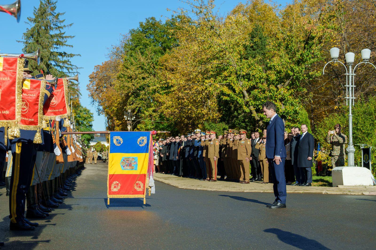 Az államfő Iași-ban ünnepelte a román hadsereg napját | Fotó: Nicușor Dan Facebook-oldala