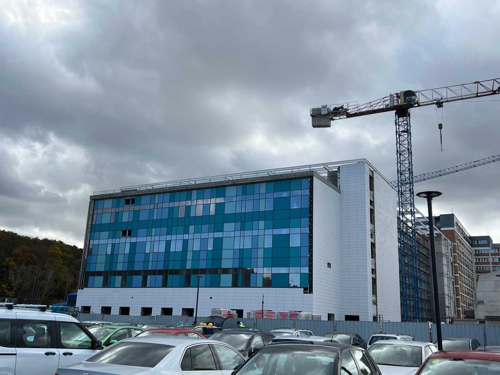 Itt tart a marosvásárhelyi központ építése. | Fotó: Rákóczi Kinga