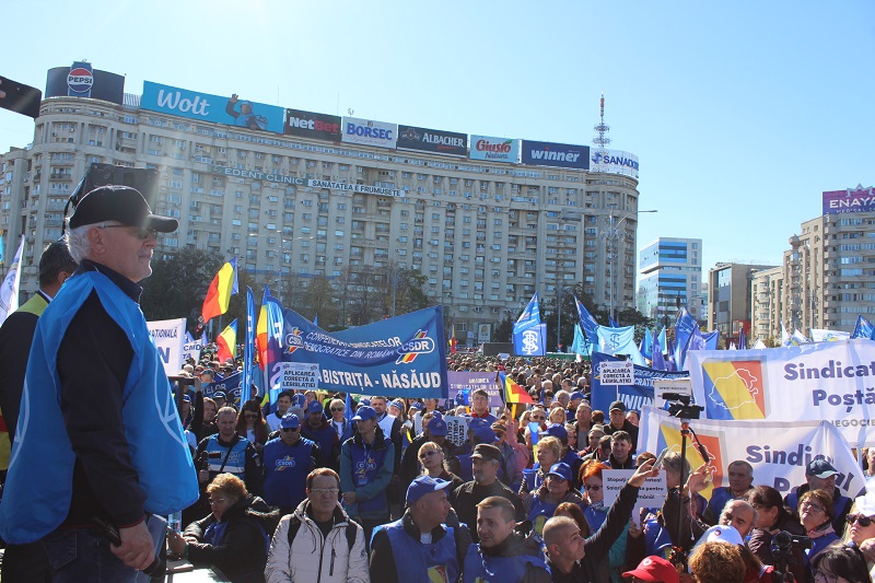 Szerdán tüntettek a szakszervezetek | Fotó: Alfa Kartell Facebook oldala