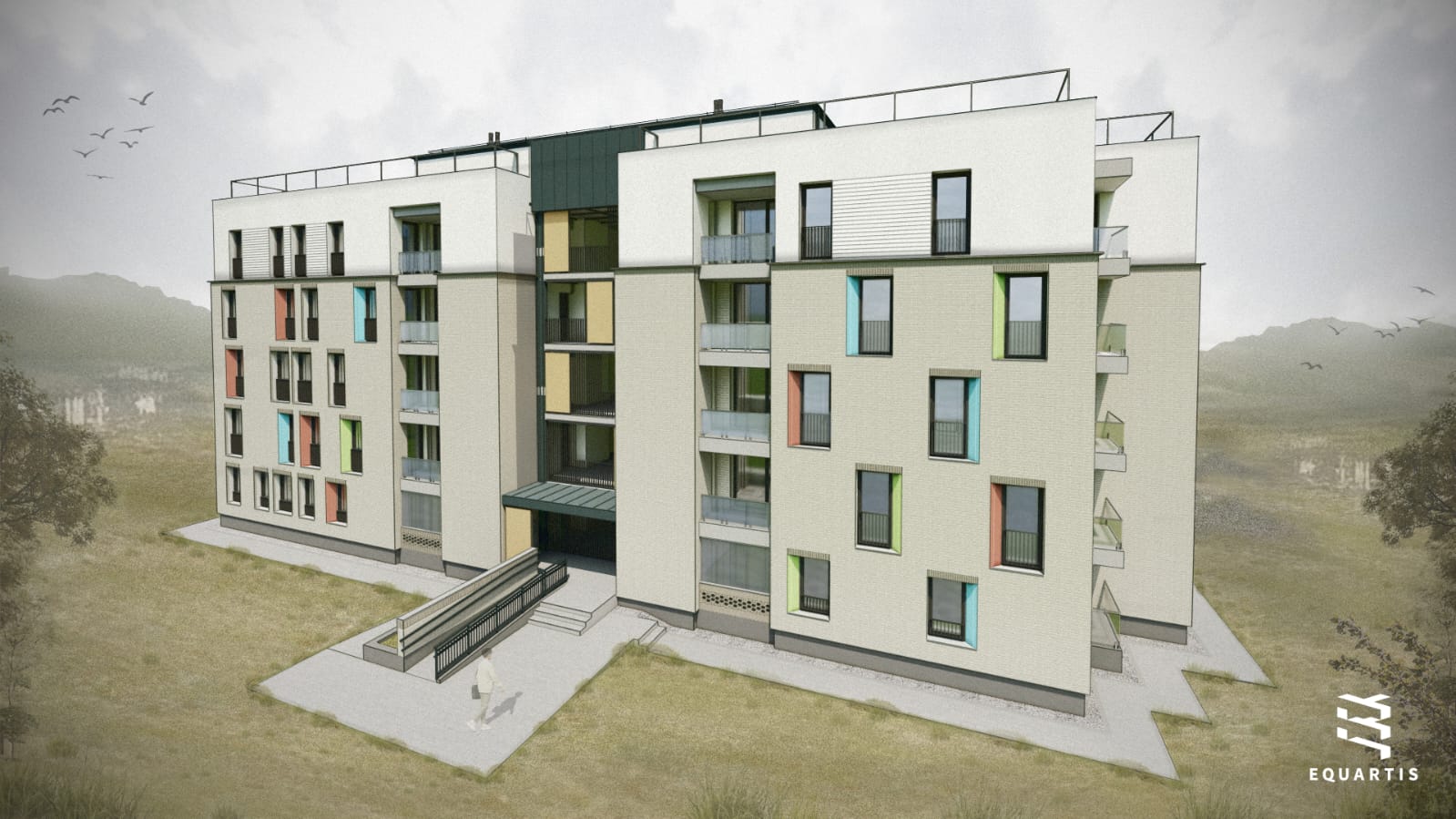 Látványterv az ANL-s lakásokhoz. | Forrás: Csíkszereda városháza