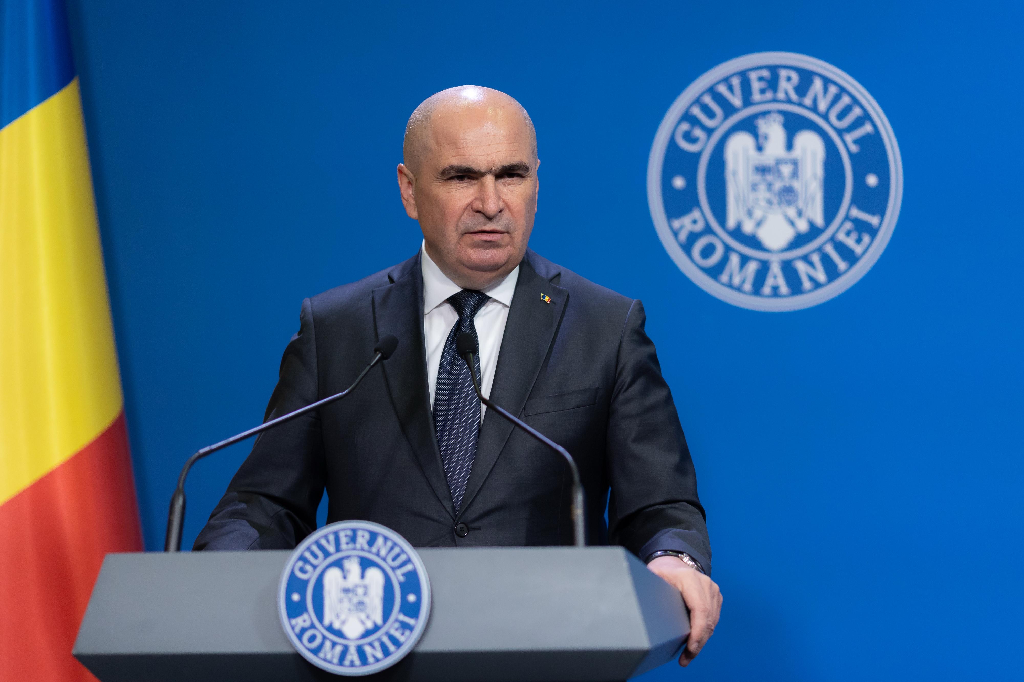 Ilie Bolojan miniszterelnök kabinetje hétfőn a parlament előtt vállal felelősséget Fotó: gov.ro