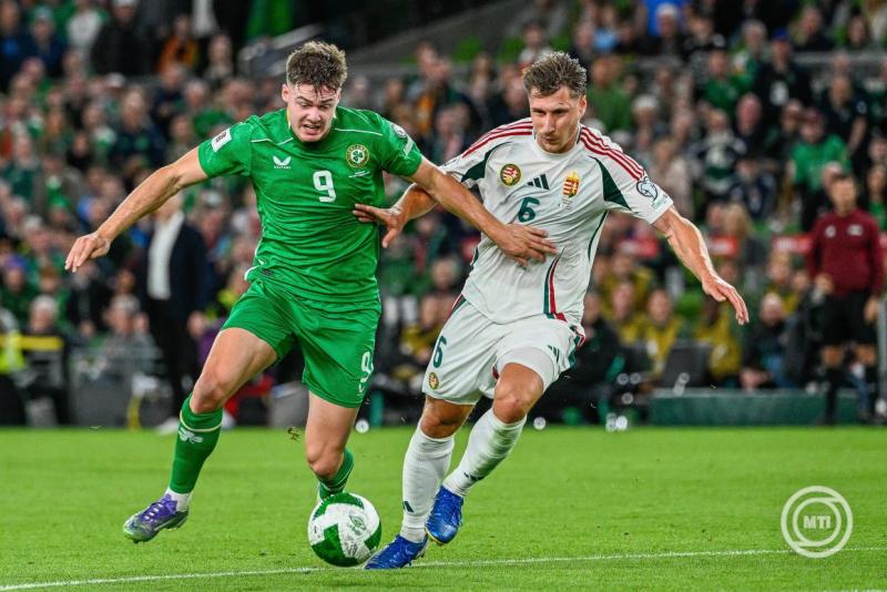 Egy ponttal tér haza Dublinból a magyar válogatott | Fotó: MTI/Bodnár Boglárka