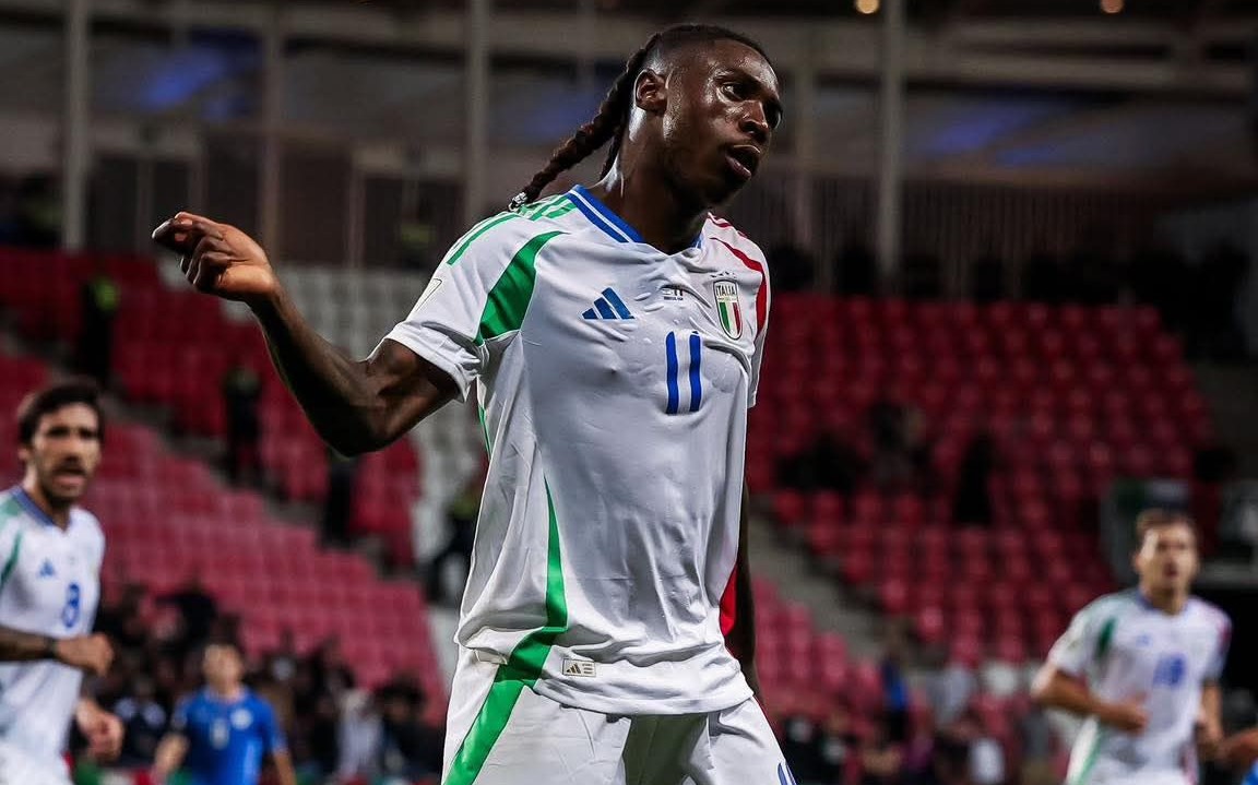 Moise Kean két gólt szerzett | Fotó: Facebook/Squadra Azzurra