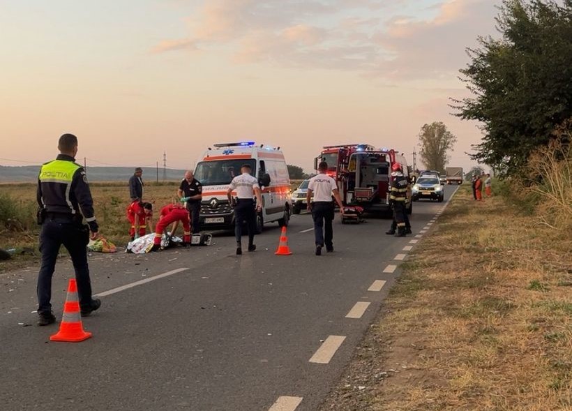 Egy nő életét veszítette a balesetben | Fotó: Galac Megyei Rendőrség 