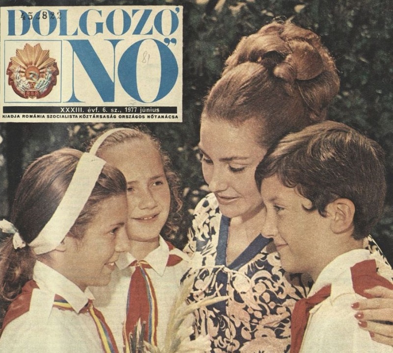 Pionírok a Dolgozó Nő címlapján | Fotó: Erdélyi Audiovizuális Archívum