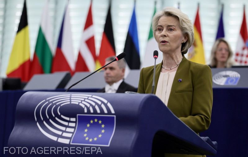 Ursula von der Leyen az Európai Parlamentben. Egyre többen bírálják Fotó: Agerpres