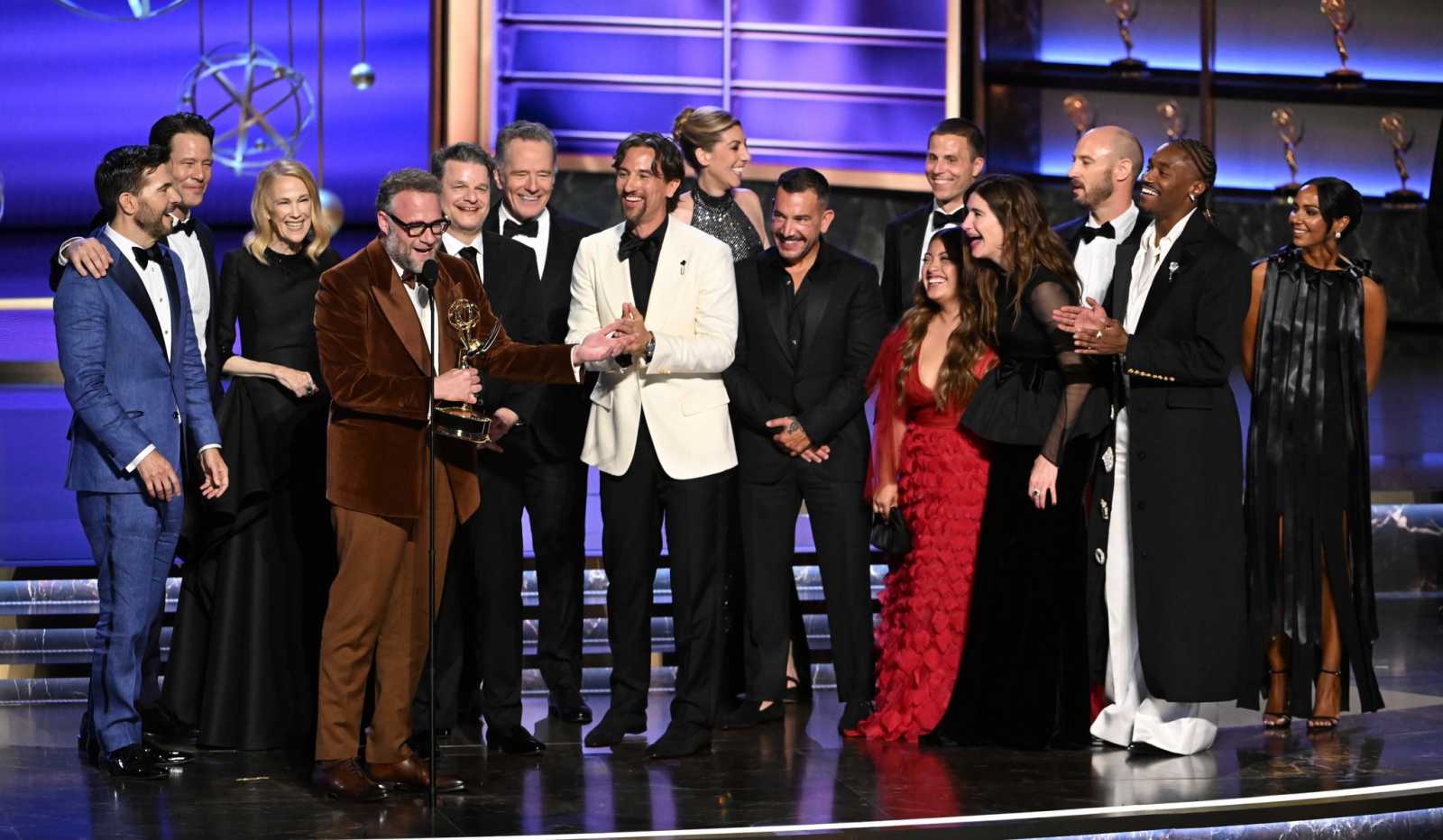 Seth Rogen és a The Studio vígjátéksorozat kategóriájában győzött | Fotó: az Emmy-gála Facebook-oldala