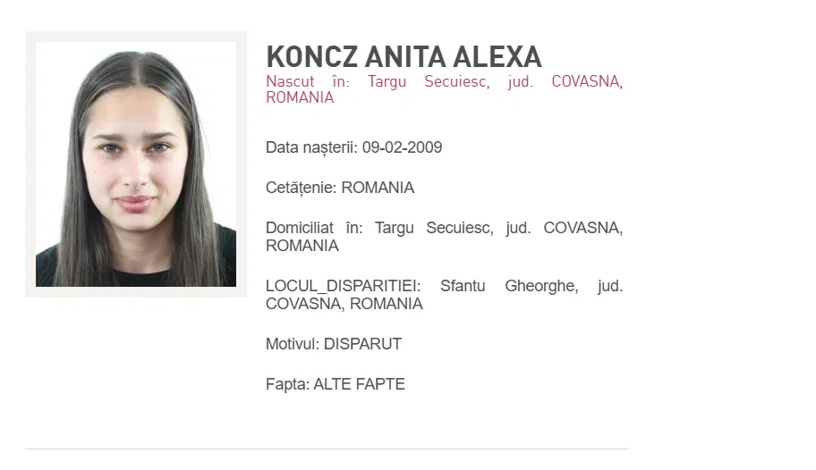 Koncz Anita | Fotó: Román Rendőrség