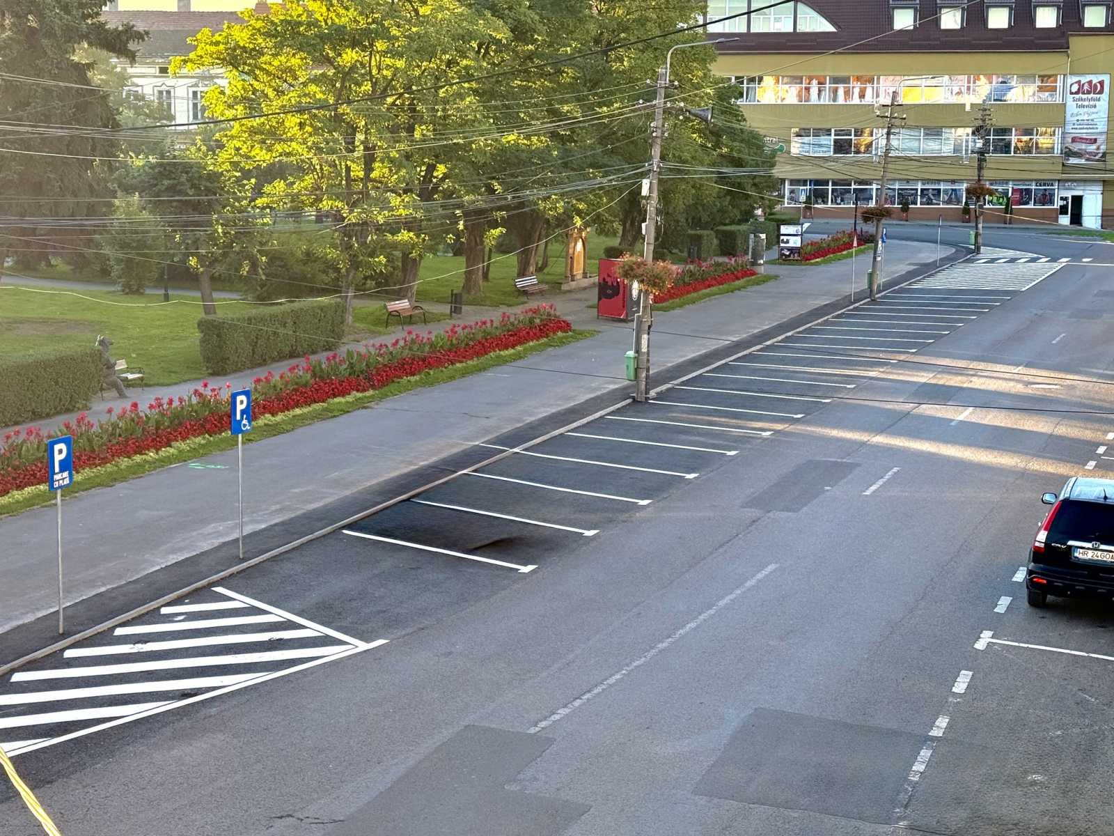 Csak a felújított parkolókban kell majd fizetni | Fotó: Gyergyószentmiklós Önkormányzata/Facebook