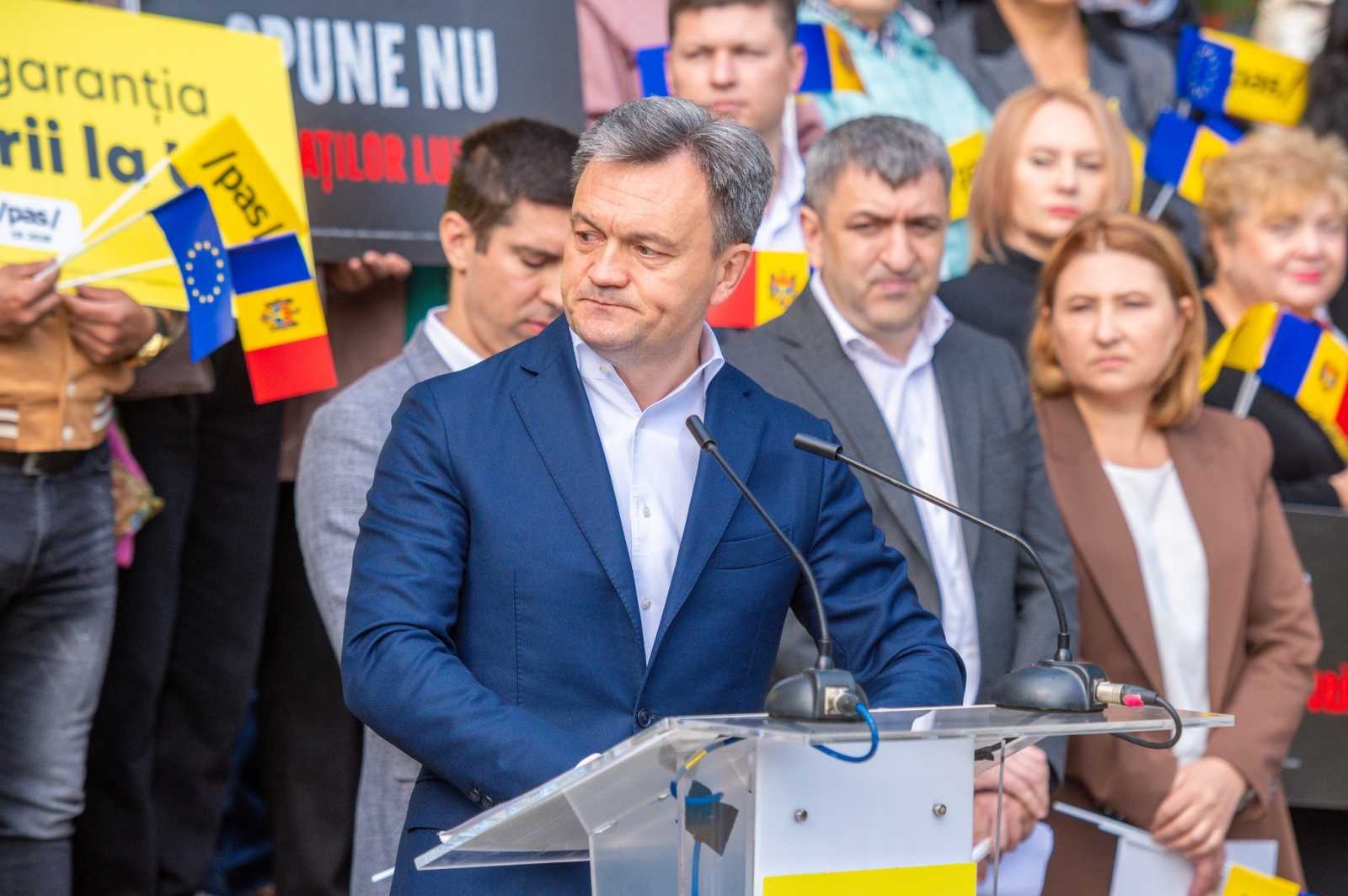 Dorin Recean moldovai miniszterelnök szerdán azzal vádolta Oroszországot, hogy a chișinăui hatalom megszerzésére törekszik Fotó: Dorin Recean Facebook oldala