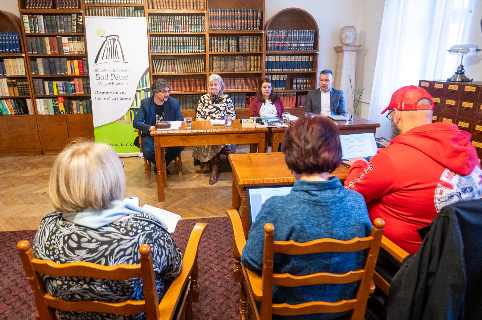 Szonda Szabolcs, Sztakics Éva, Hollanda Andrea és Gombos Zoltán a csütörtöki sajtótájékoztatón | Fotó: Vargyasi Levente